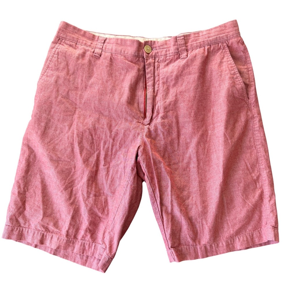 J.Crew Chino Shorts Men 34 Nantucket Red Casual Coastal Preppy Minimalist Resort
